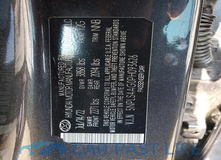 5NPLS4AG0PH093626# 12