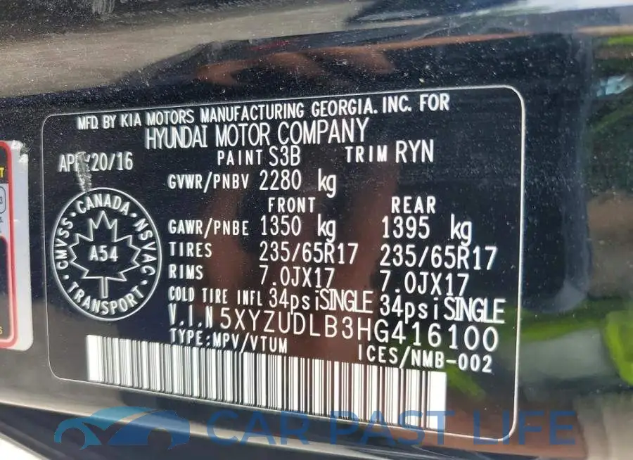 5XYZUDLB3HG416100# 13