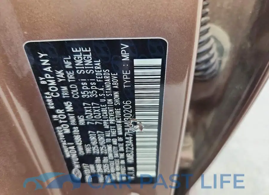 KM8J23A47HU430206# 13