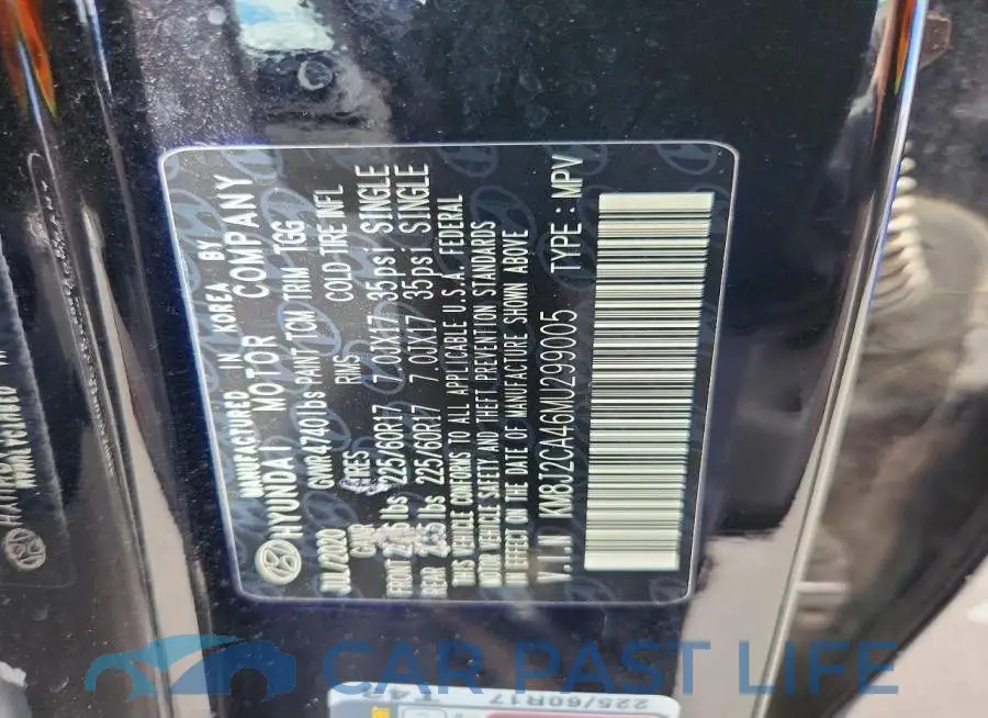 KM8J2CA46MU299005# 12