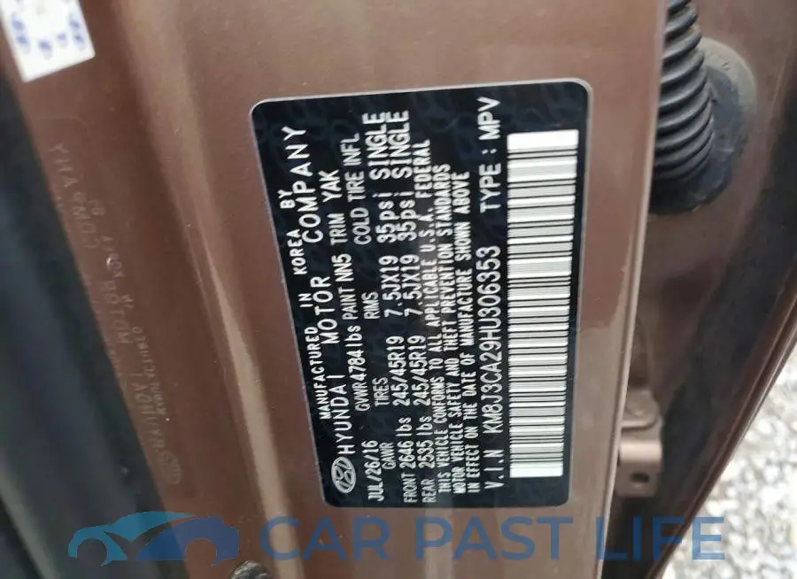 KM8J3CA29HU306353# 13