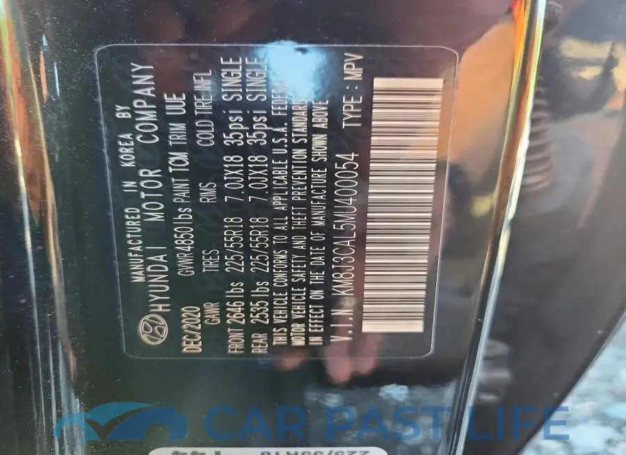 KM8J3CAL5MU400054# 14