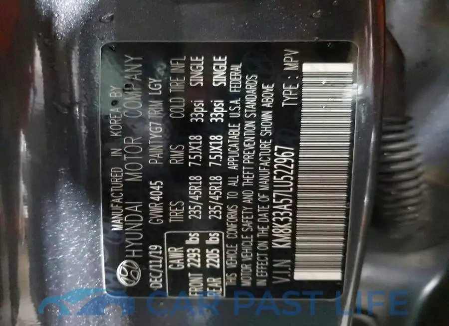 KM8K33A57LU522967# 12