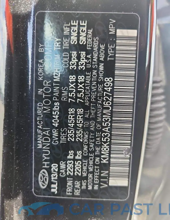 KM8K53A53MU627498# 13
