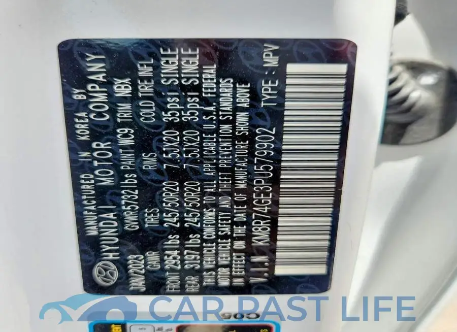 KM8R74GE3PU579902# 14