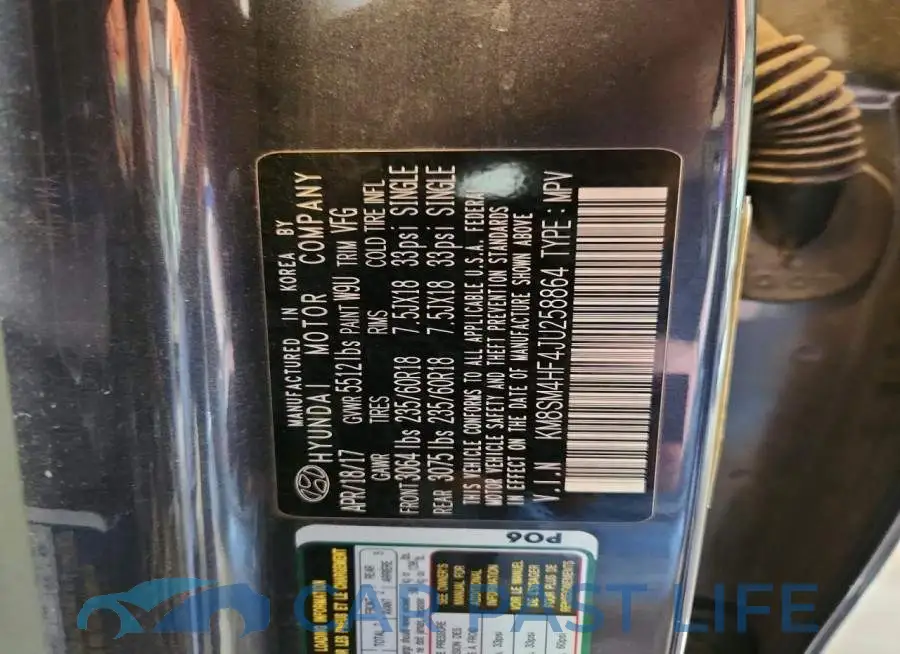 KM8SM4HF4JU258864# 13