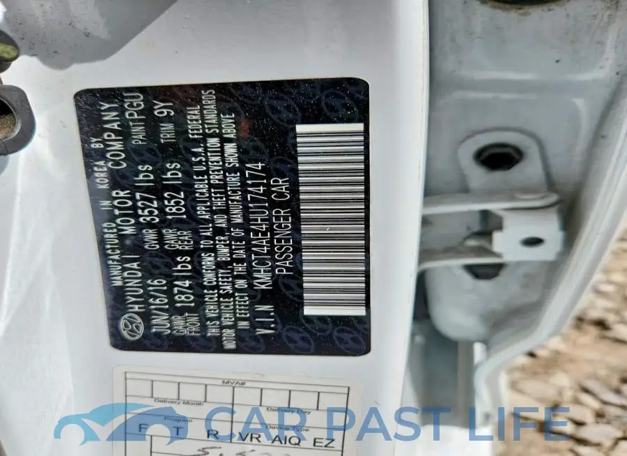 KMHCT4AE4HU174174# 13