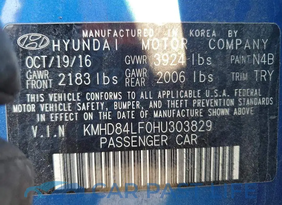 KMHD84LF0HU303829# 12