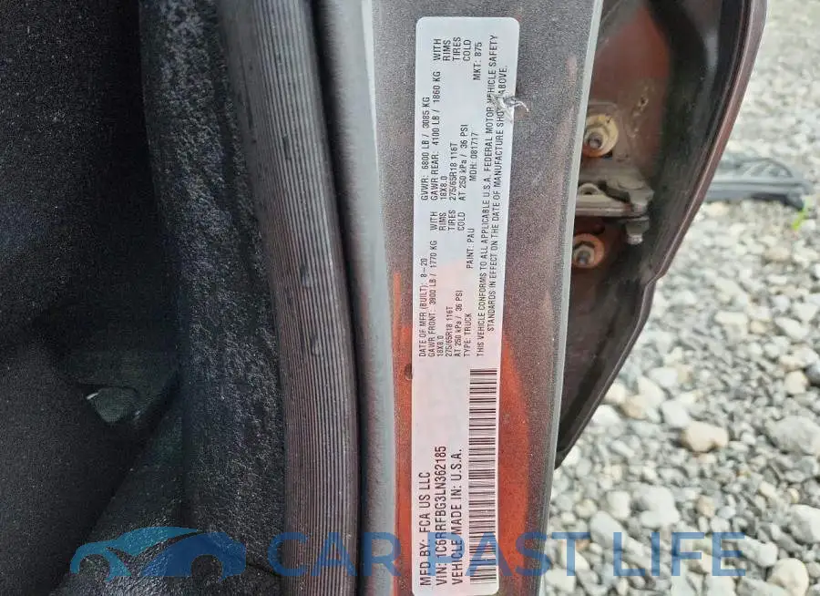 1C6RRFBG3LN362185# 12