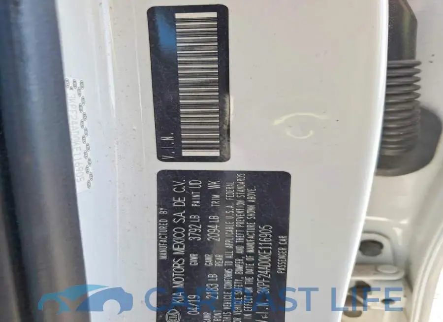 3KPF24AD0KE116905# 12