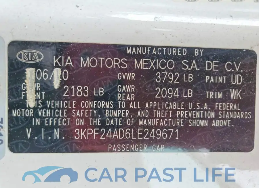 3KPF24AD6LE249671# 12