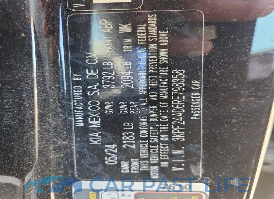 3KPF24AD6RE798358# 12