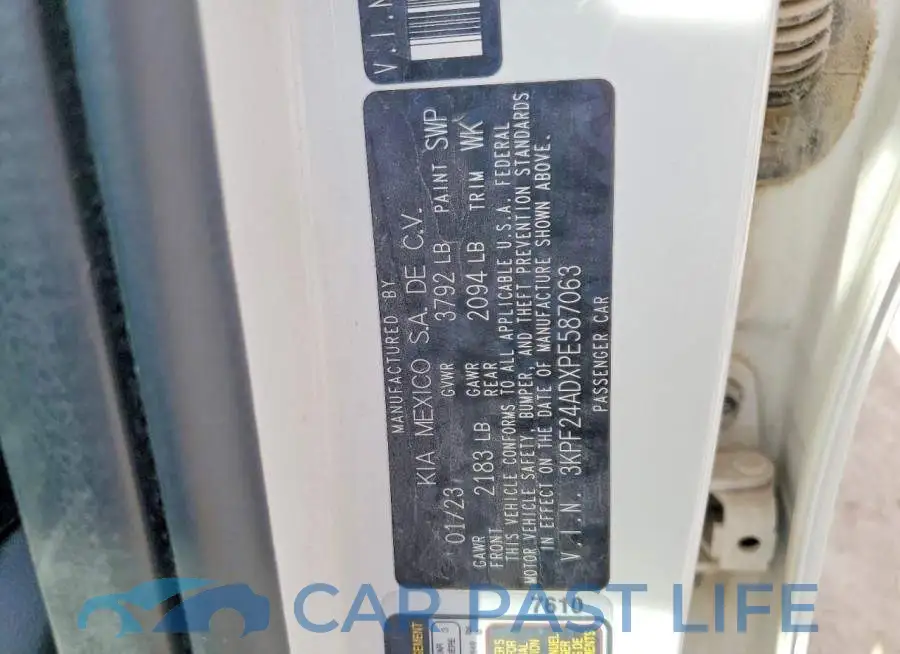 3KPF24ADXPE587063# 12