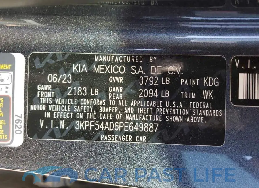 3KPF54AD6PE649887# 12