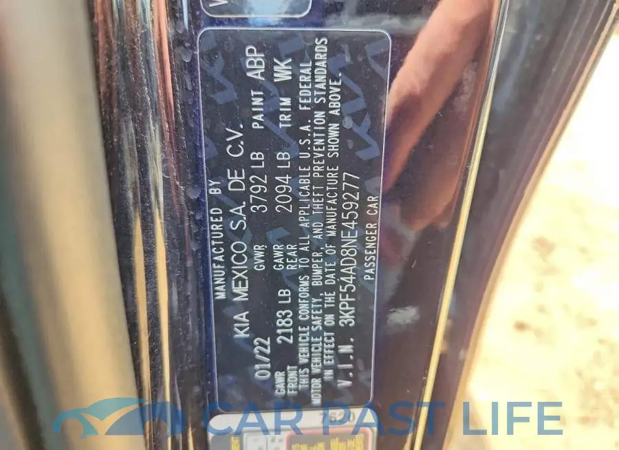 3KPF54AD8NE459277# 13