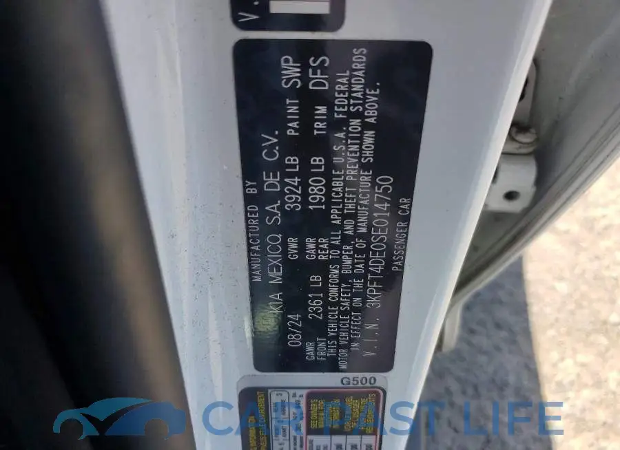 3KPFT4DE0SE014750# 12