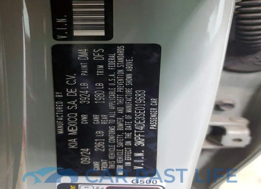 3KPFT4DE3SE019683# 12