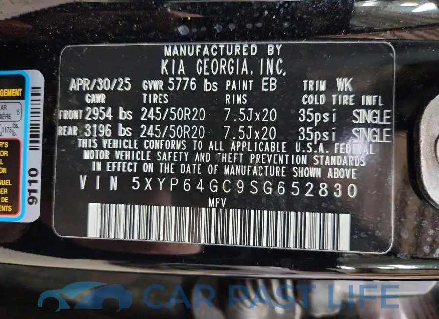 5XYP64GC9SG652830# 14