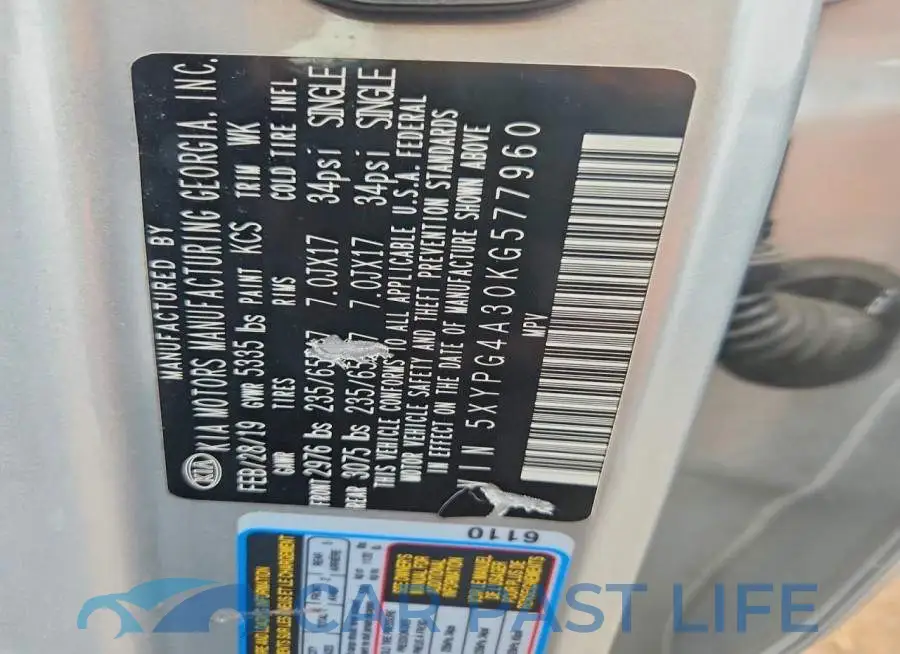 5XYPG4A30KG577960# 13