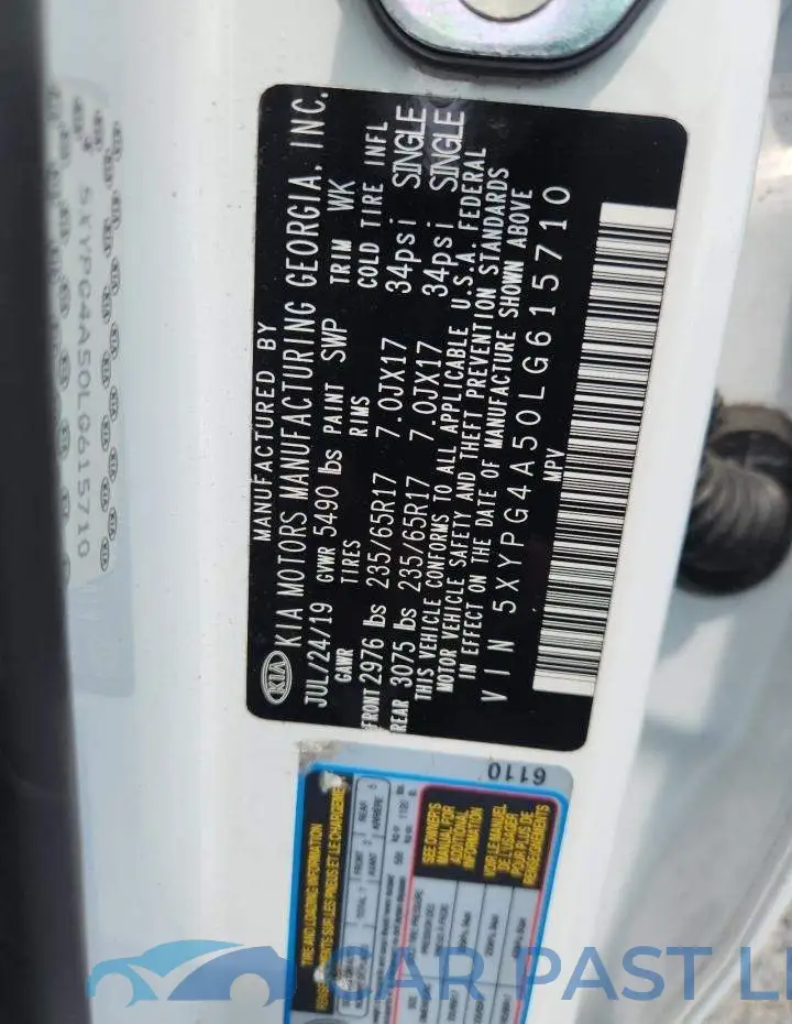 5XYPG4A50LG615710# 14