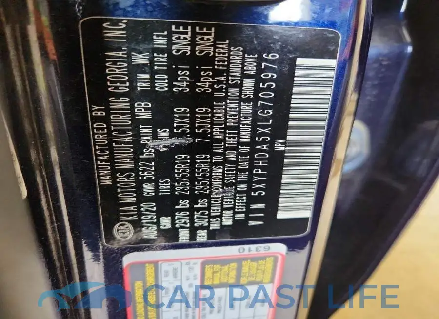5XYPHDA5XLG705976# 14