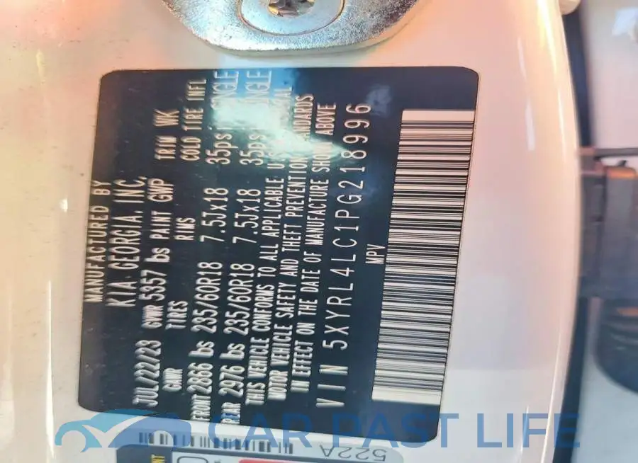 5XYRL4LC1PG218996# 13