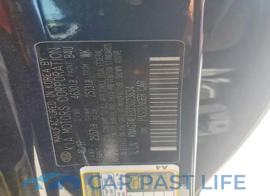 KNAGT4LE3J5023634# 12