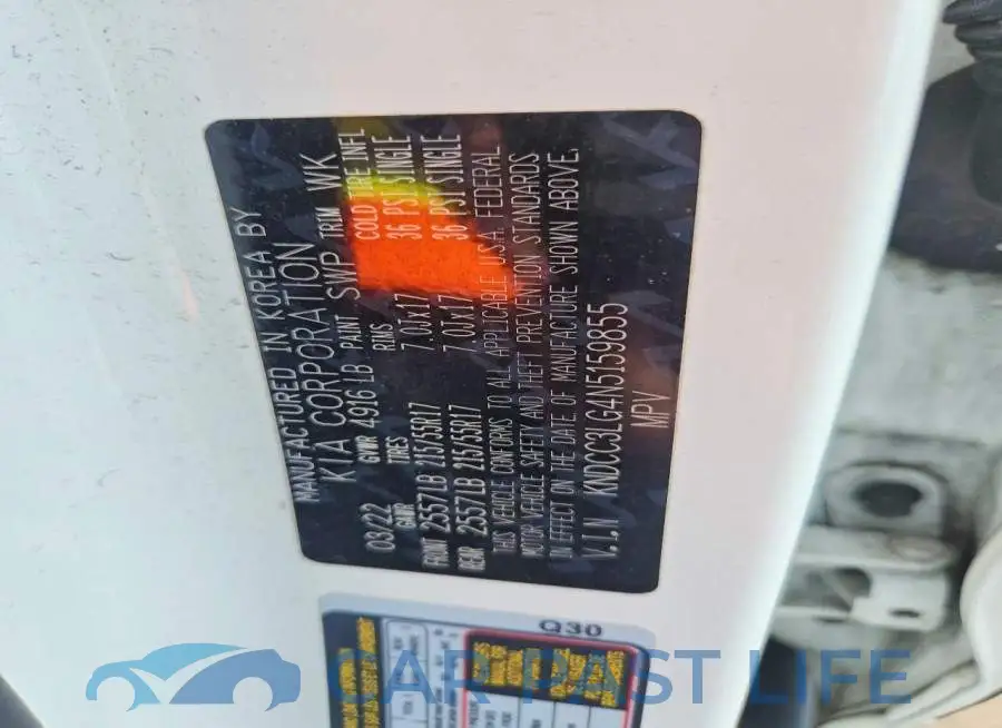 KNDCC3LG4N5159855# 12