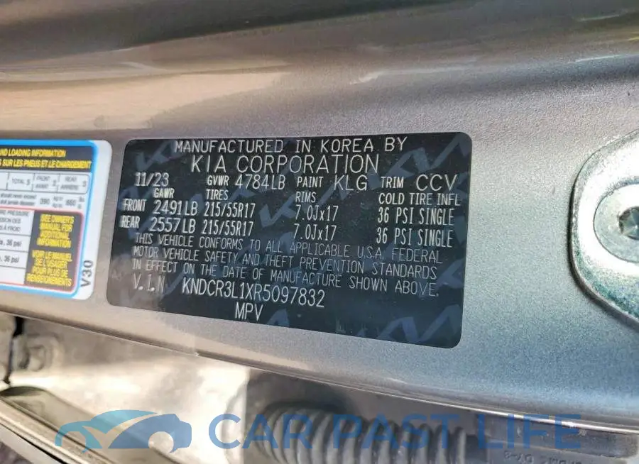 KNDCR3L1XR5097832# 13