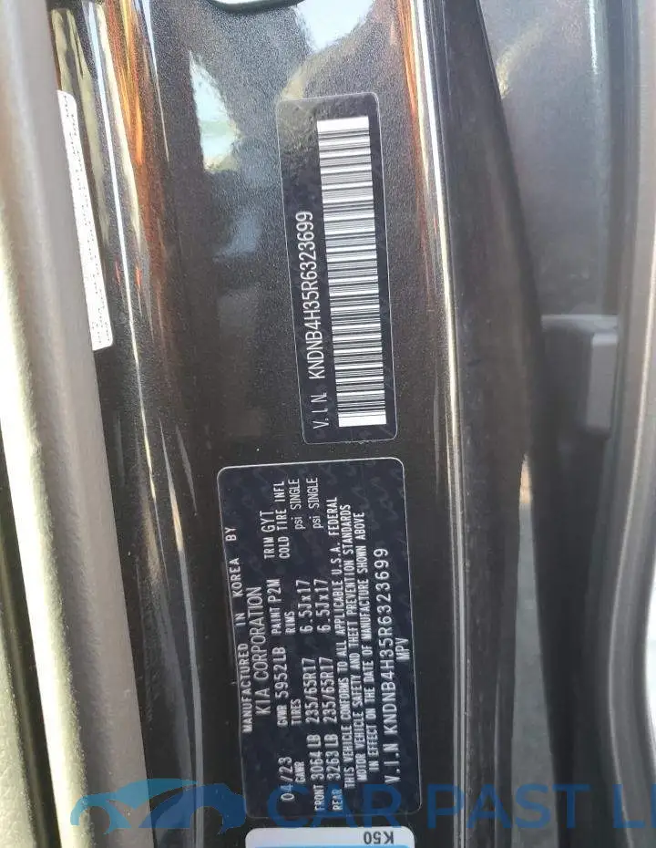 KNDNB4H35R6323699# 13
