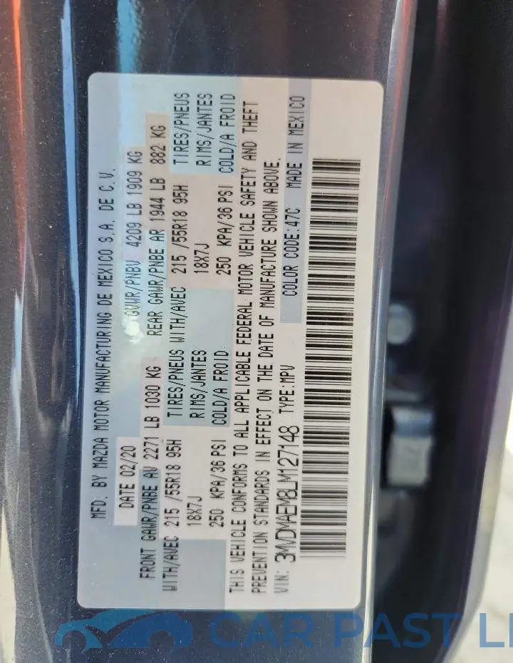 3MVDMAEM8LM127148# 13