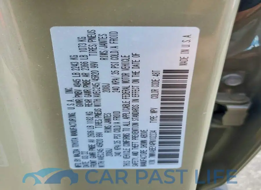 7MMVABEY4PN102234# 13