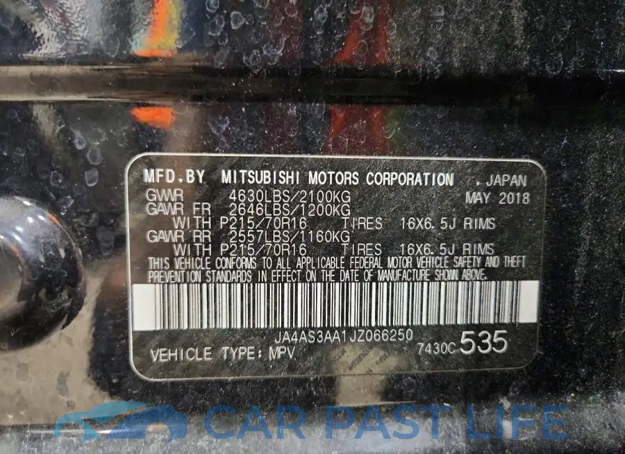 JA4AS3AA1JZ066250# 14