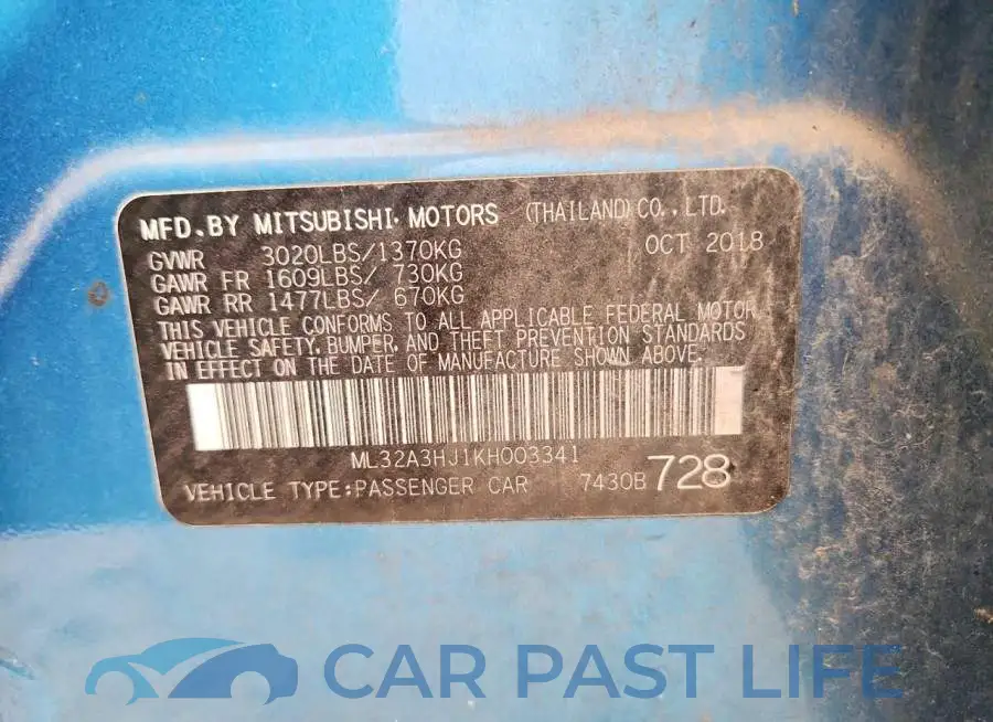 ML32A3HJ1KH003341# 12