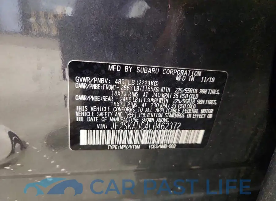 JF2SKAUC4LH462372# 13