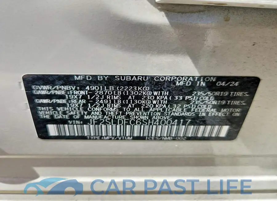 JF2SLDFC6SH400417# 14