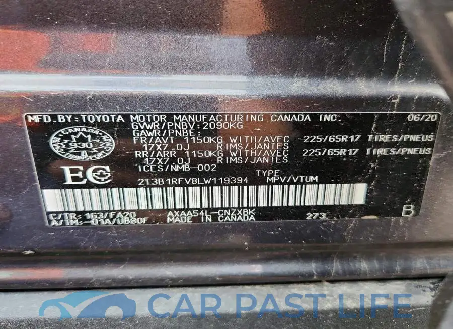 2T3B1RFV8LW119394# 13
