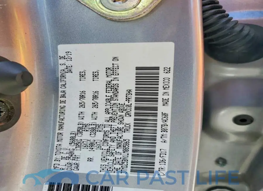 3TMDZ5BN1LM085865# 12
