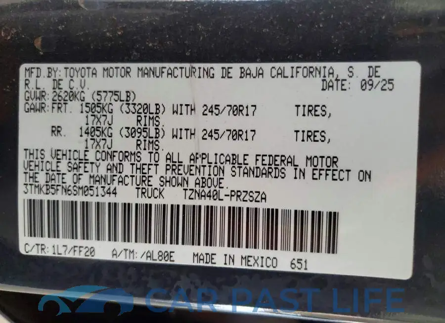 3TMKB5FN6SM051344# 12