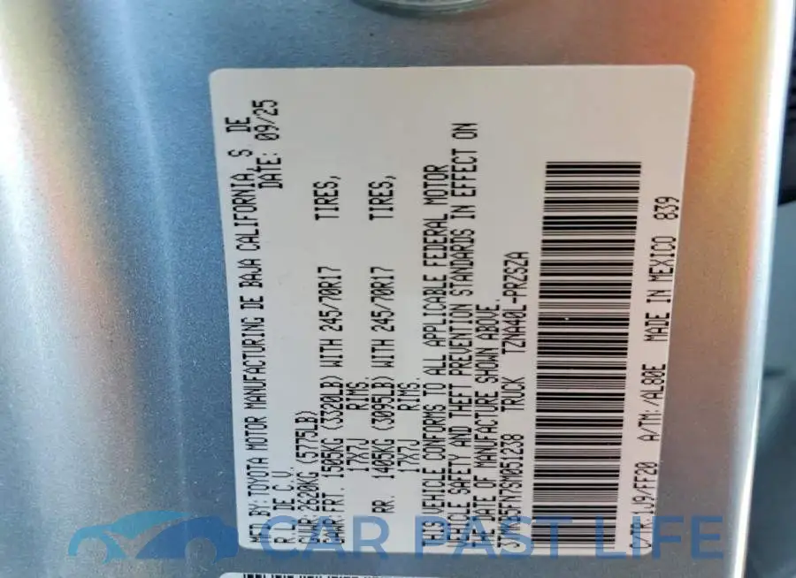 3TMKB5FN7SM051238# 12