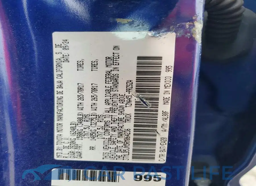 3TMLB5JN5RM064236# 12