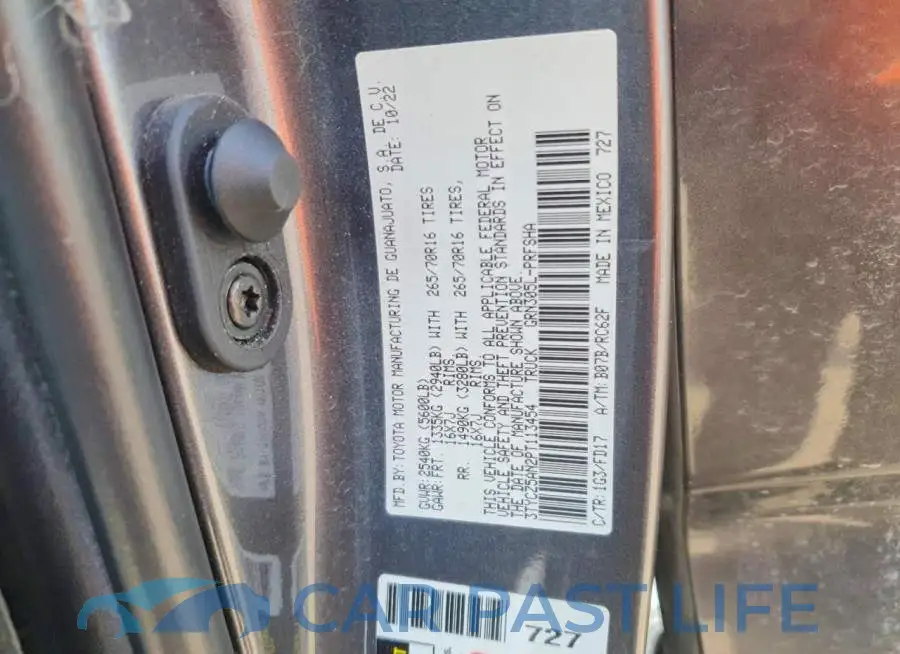 3TYCZ5AN2PT113454# 12