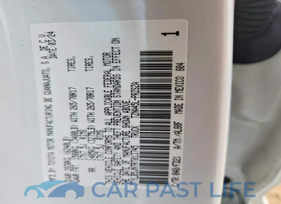3TYLB5JN7RT013745# 13