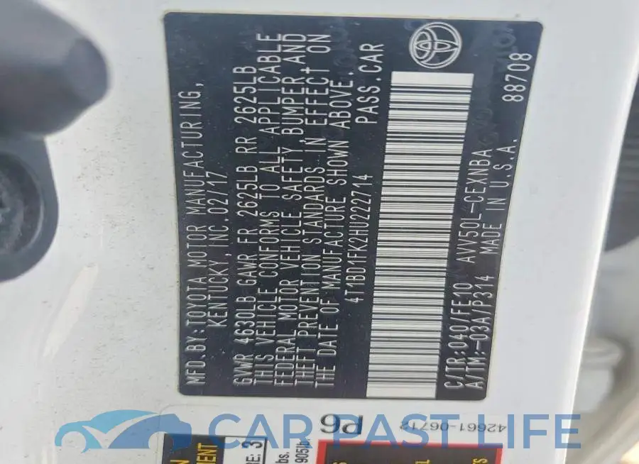 4T1BD1FK2HU222714# 12