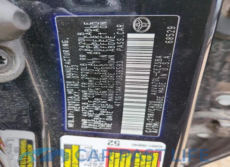4T1G11AK1PU836593# 12