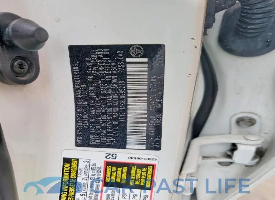 4T1G11AK8LU885218# 13
