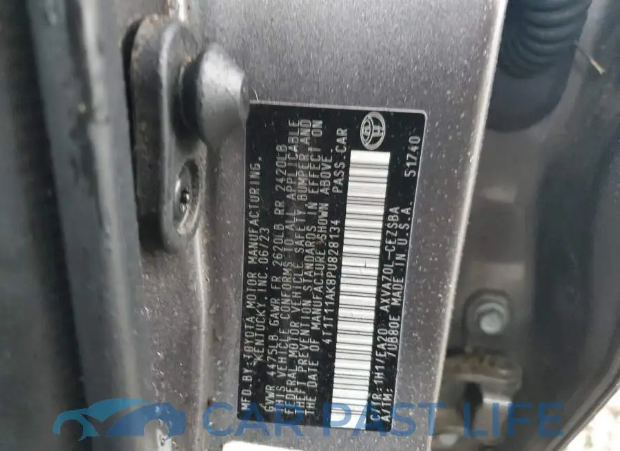 4T1T11AK8PU828134# 12