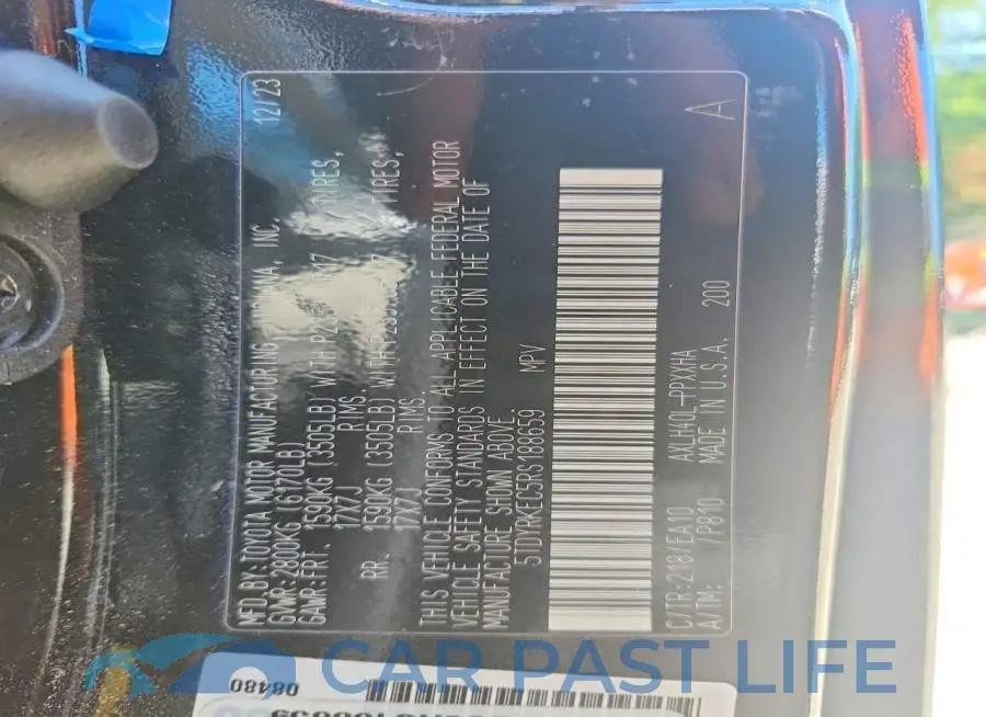 5TDYRKEC5RS188659# 14
