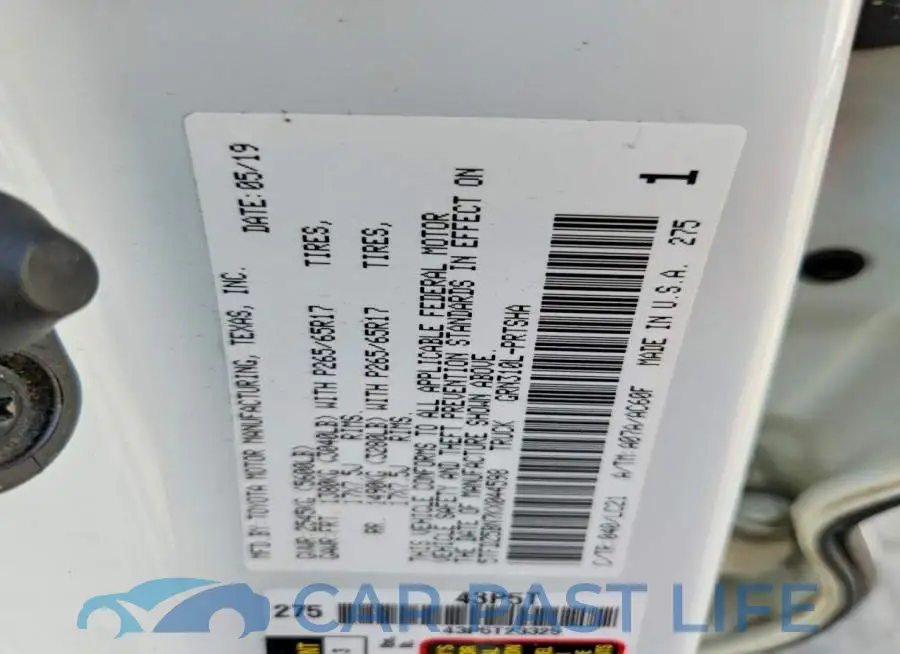 5TFDZ5BN7KX044598# 12