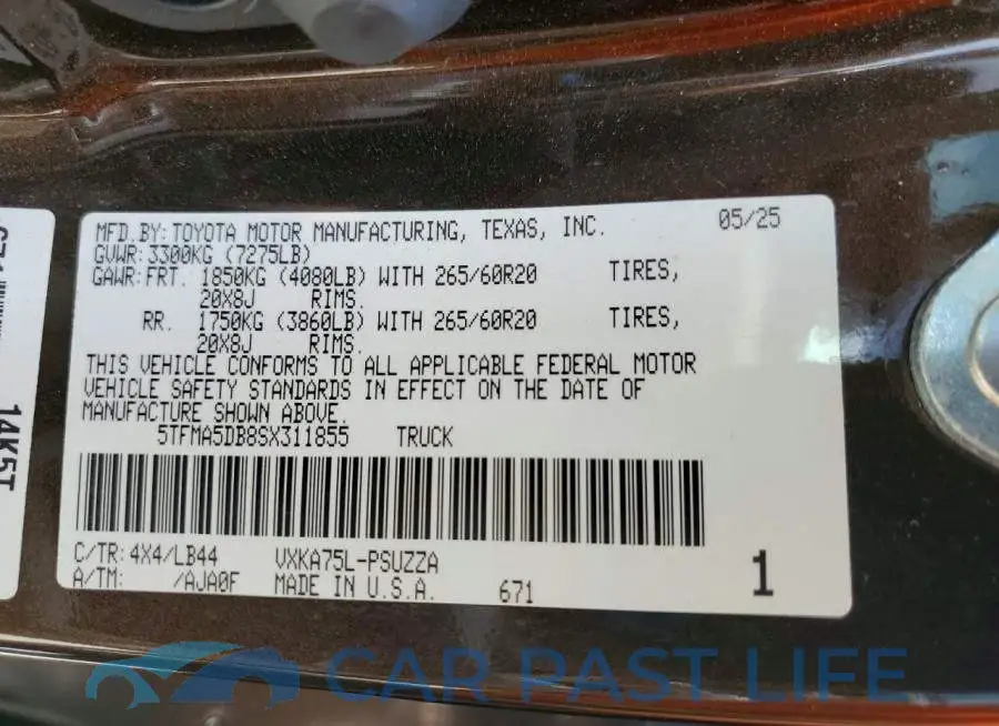 5TFMA5DB8SX311855# 13